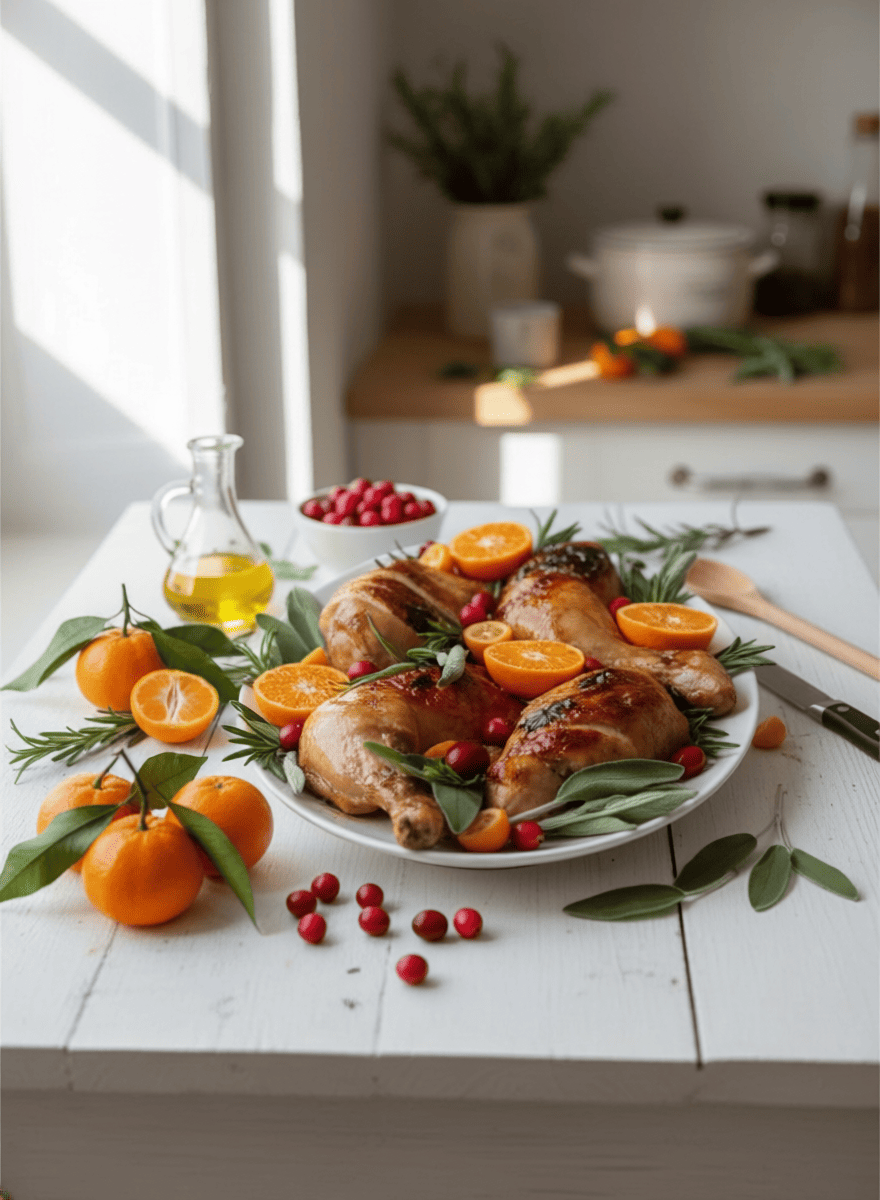Poulet à la clémentine de Corse