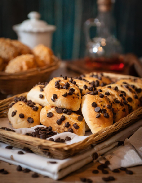 Petits pains aux pépites de chocolat