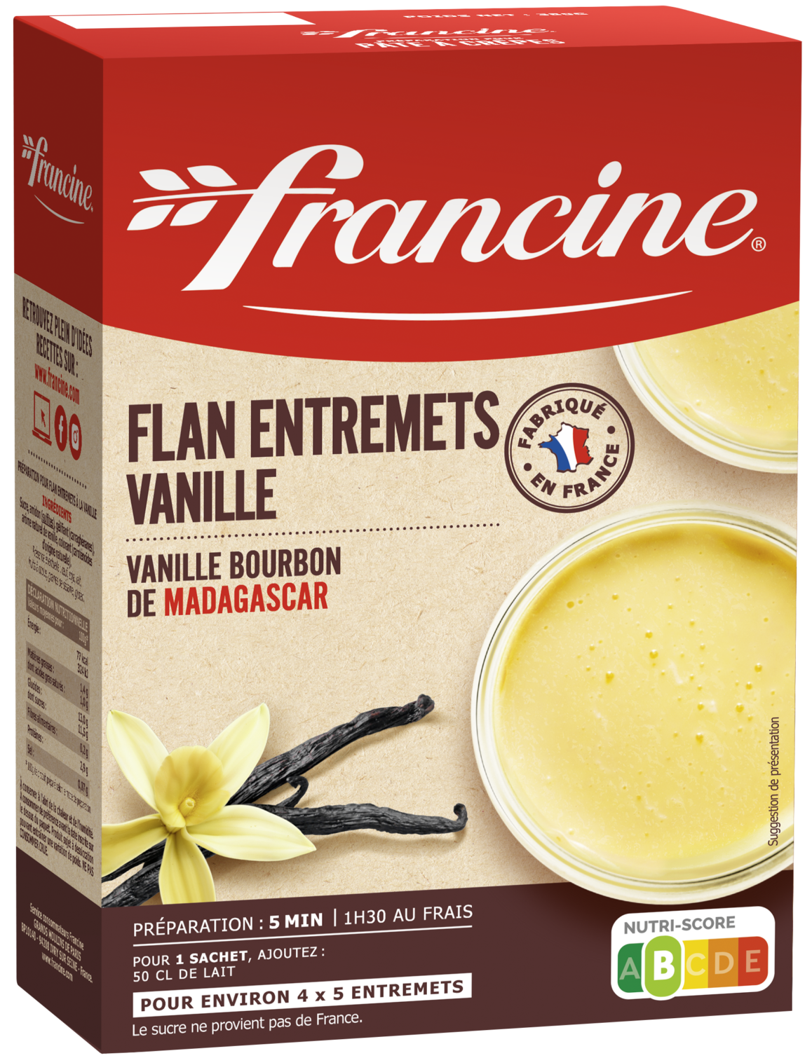 Flan entremets vanille