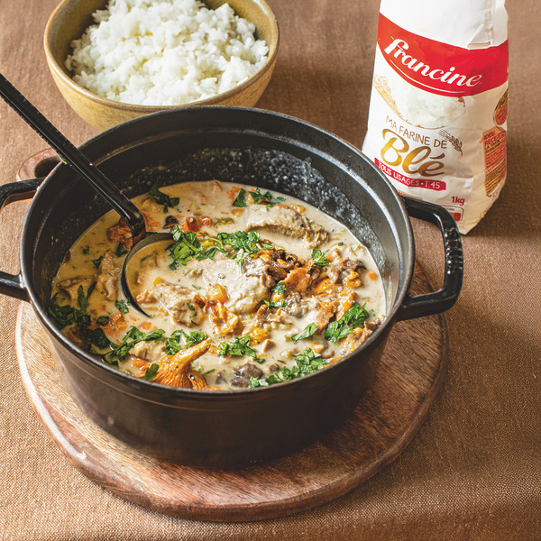 Blanquette de veau aux champignons
