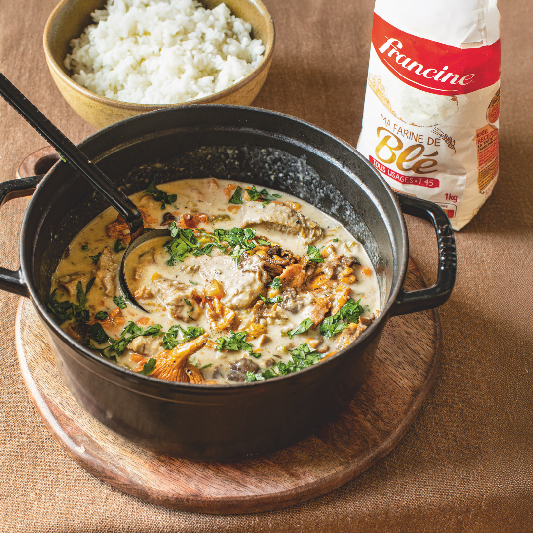 Blanquette de veau aux champignons